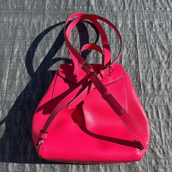 Kate Spade Lizzie Medium Backpack Saffiano Leather Bikini Pink - Picture 3 of 6